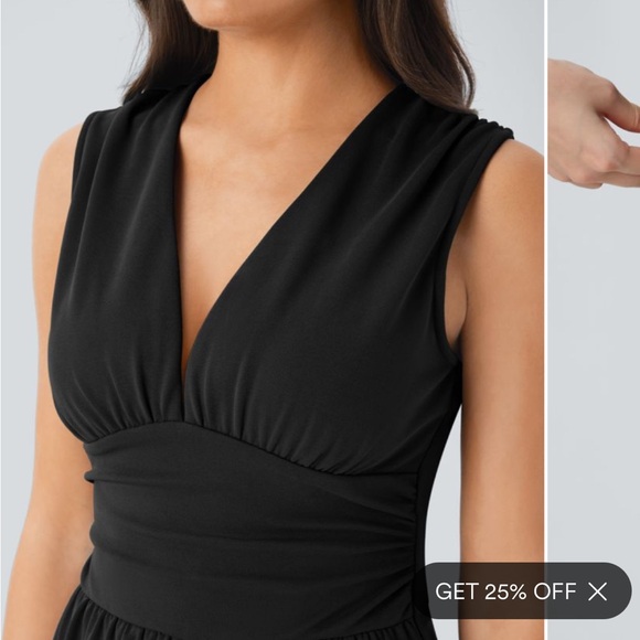 NWT Halara black sleeveless jumpsuit - Picture 3 of 6